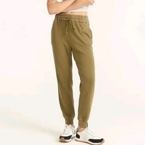 3X J.Crew Magic Rinse Relaxed Jogger Green